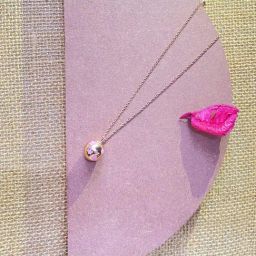 Praavy 92.5 Sterling Silver Flower Ball Necklace for Kids-image-33