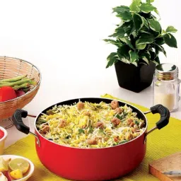 Nirlon Red Aluminium Non-Stick Appam Casserole Cookware - Set of 2-10
