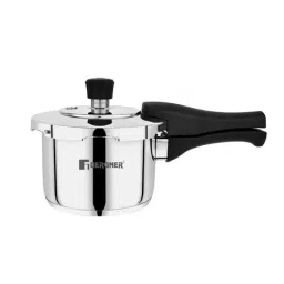Bergner Pura Silver Stainless Steel Induction Base Pressure Cooker with Outer Lid (1.5L)-17