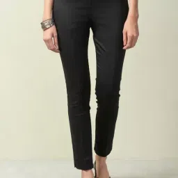 Fabindia Black Cotton Mid Rise Pants-image-83