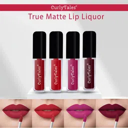 CurlyTales Set of 4 True Matte Lip Color 4 ml - Shade 03, 11, 12, 13-53