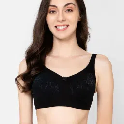 Clovia Black Cotton Printed Full Coverage Bra-picture-12