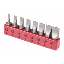 RS PRO Driver Bit 8 Pieces, Slotted Model No 6159243-36