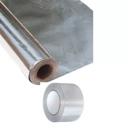 SUNPRO 46.4 Sq.m (500 Sq.Ft) Perforated Radiant Barrier Insulation with Aluglass Aluminum Foil Tape, AWKA_P_ALG_1 (Pack of 2)-image-94