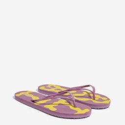 LUNA BLU by Westside Lilac Abstract Printed Flip-Flop-image-0