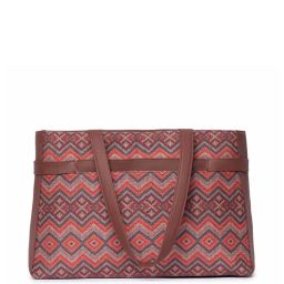 ZOUK Multicolor Printed Large Laptop Tote Handbag image 3