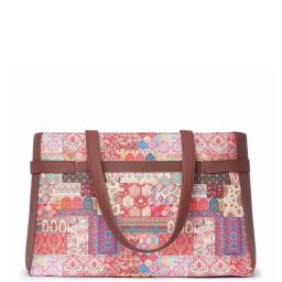 ZOUK Multicolor Printed Large Laptop Tote Handbag image 3