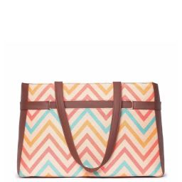 ZOUK Multicolor Printed Large Laptop Tote Handbag image 3