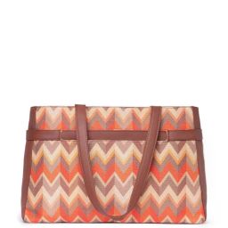 ZOUK Multicolor Printed Large Laptop Tote Handbag image 3