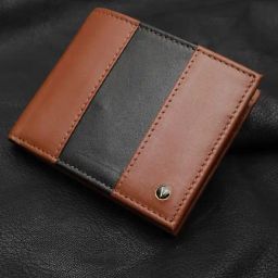 Van Heusen Brown & Black Casual Leather Bi-Fold Wallet for Men-48