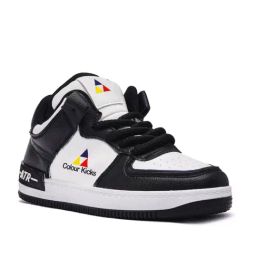 Colourkicks Black Casual Manmade Leather Sneakers-image-91