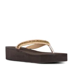 Inc.5 Women's Cream Thong Wedges image 1