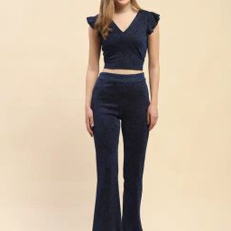 Camla Blue Textured Co-Ord Set-image-24