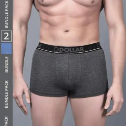 Dollar Bigboss Assorted Cotton Regular Fit Trunks - Pack Of 2-picture-16