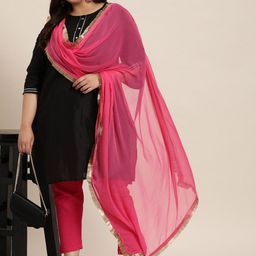 Varanga Women Solid Fringed Dupatta-picture-49
