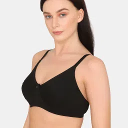 Rosaline by Zivame Anthracite Non Wired Non Padded Full Coverage Bra image 3