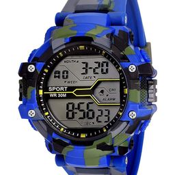 SWADESI STUFF Unisex Kids Dial & Straps Digital Automatic Watch 77 BLUE 99-15