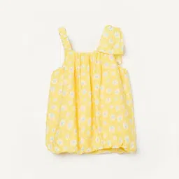 Fame Forever by Lifestyle Girls Yellow Printed Dress-picture-5