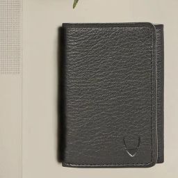 Hidesign ATELIER 2022 Black Casual Leather Tri-Fold Wallet-34