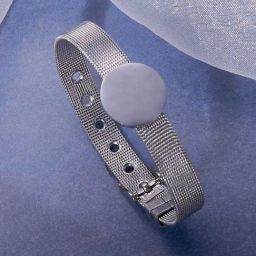 Sohi Metallic Silver Montre Statement Bracelet for Women-image-11