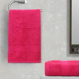 Spaces Colorfas Pink Cotton 450 GSM Hand Towel-image-98
