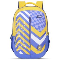 Skybags Klan Pro 03 Purple & Yellow Polyester Printed Backpack - 32 Ltrs-image-99