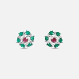 Vintage Regal Silver Stud Earrings for Women 925 Silver-image-23