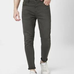 Spykar Olive Cotton Slim Fit Jeans-picture-28