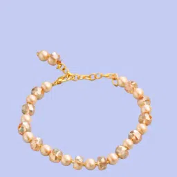 NVR Gold Artificial Beads Wraparound Flexible fit Bracelets-image-72