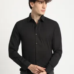 The Bear House Black Cotton Tailored Fit Shirt-picture-24