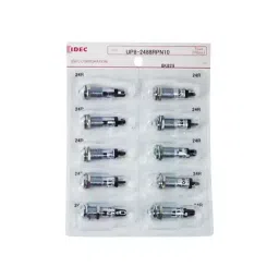 IDEC UP Series Small Indicator Light with Built-In Protruding Resistor, UP8-2488RPN10 (Set of 10)-picture-15