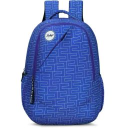 Skybags Tango 02 Blue Polyester Printed Backpack - 28 Ltrs-image-52