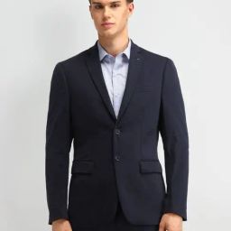 Arrow Blue Slim Fit Blazer-image-125