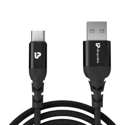 ULTRAPROLINK UL1067BLK-0200 3A, 15 Watt USB Type A to USB Type C Fast Charging Metal Cable (Black)-40