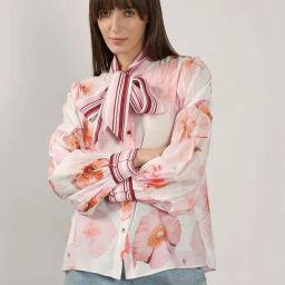 Vero Moda Cloud Dancer Printed Casual Shirt-image-41