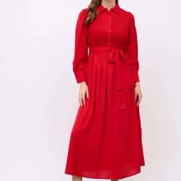 Styli Red Regular Fit Dress-picture-5