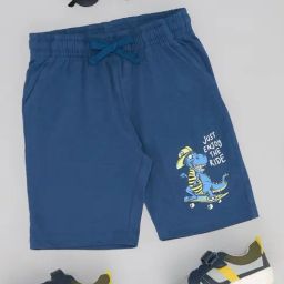 Pantaloons Junior Boys Blue Cotton Solid Shorts-image-20