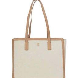 TOMMY HILFIGER Natural W & Basket Brown Textured Tote-picture-19