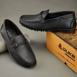 Duke Men's Black Casual Loafers-image-67