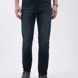Monte Carlo Blue Solid Regular Fit Jeans-picture-12