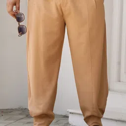 Instafab Plus Men Relaxed Fit Comfort Trousers-image-45