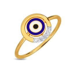 Kisna Diamond & Gold Jewellery Dicle 14k (585) Diamond & Gold Ring For Women-picture-18