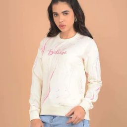 Crimsoune Club Cream Graphic Print Sweatshirt-image-24