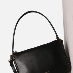 Van Heusen Black Solid Free Size Handbag-18