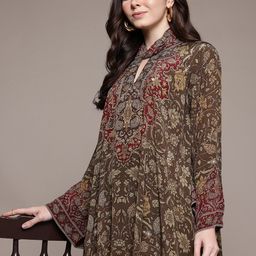 Ritu Kumar Printed Tunic & Trousers-4