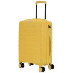 Nasher Miles Vienna Hard-Sided Cabin Luggage Mustard Yellow 55cm Trolley Bag-11
