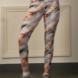 Soie Printed Ankle-Length Gym Tights-image-10