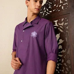 House of Pataudi Embroidered Jashn Kurta-picture-33