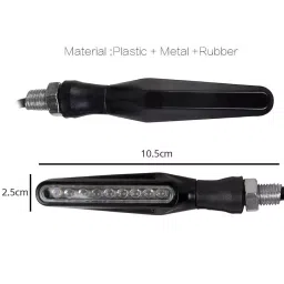 Cartronics Sleek Pencil Type Yellow LED Indicator for Royal Enfield Thunderbird 500(Pack of 4 Pcs) image 2