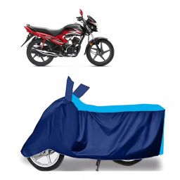 Auto Pearl Two Wheeler Cover for Honda Dream Yuga - Cyan, Blue-image-98